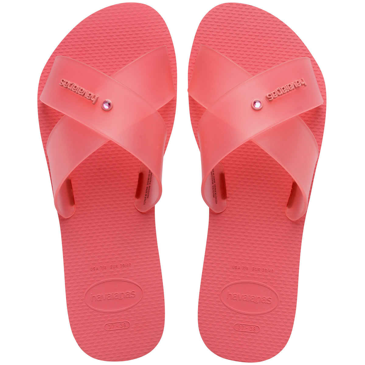 Women's Aqua Jelly Sandals - TROPICAL CORAL